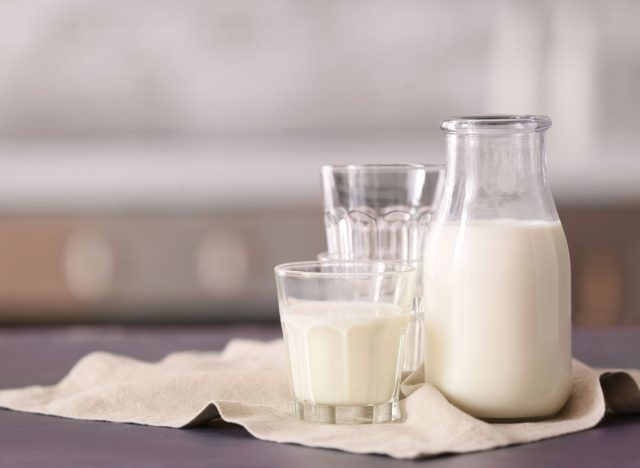 two glasses of milk
